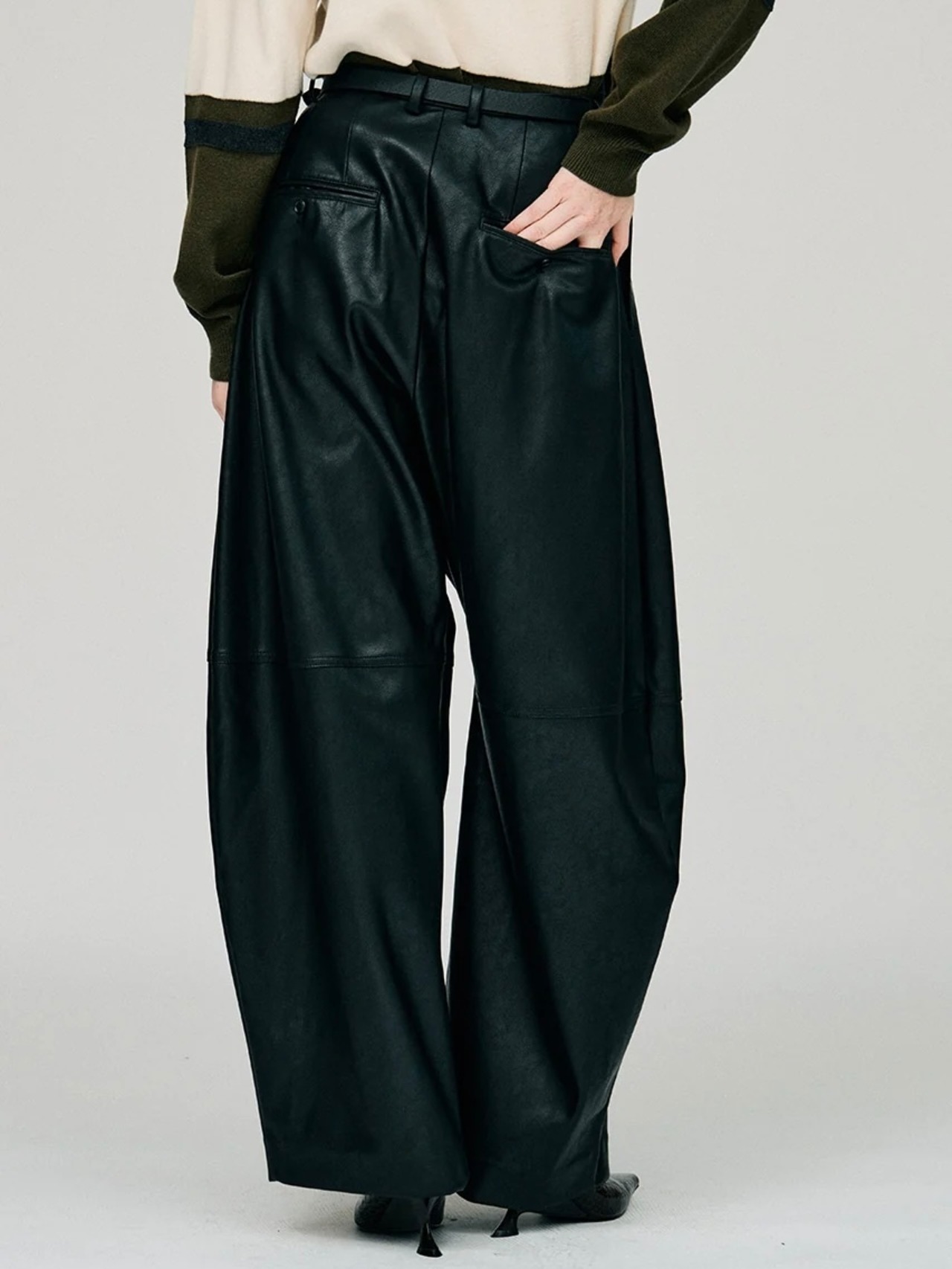 【26AW | WOMEN】PRANK PROJECT プランクプロジェクト / パンツ / Fake Leather Balloon Pants　31262466111 - 5