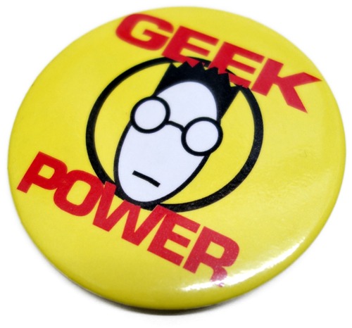 80年代 缶バッジ "GEEK POWER" ｜ ヴィンテージ