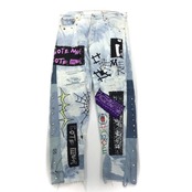 【denimPT19】再構築 ペイントデニムパンツ REMAKE DENIM Peint PANTS