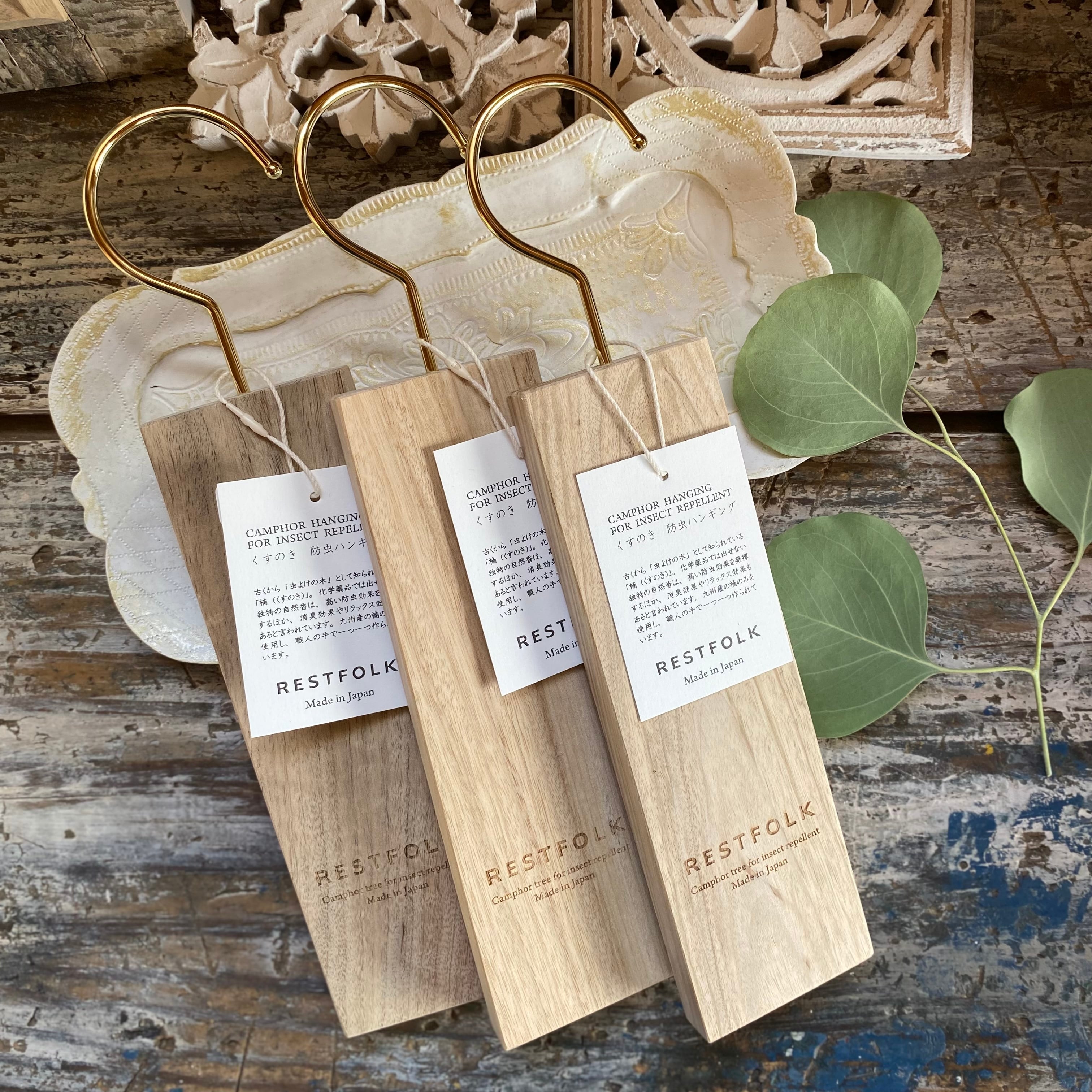 カンフルツリー 楠木 クローゼット用虫除けハンガー Ichigoya