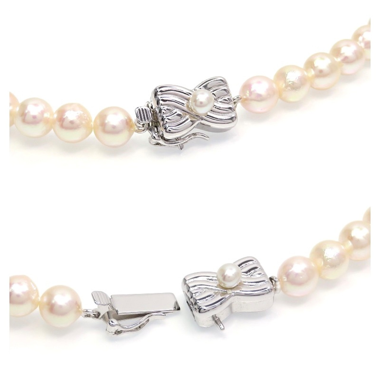 TASAKI タサキ K18WG SV金具 パール ネックレス ピアス セット 