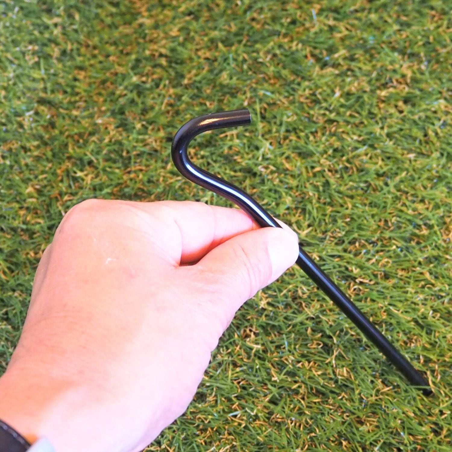 ノーブランド 軽いペグ 軽量ペグ 7001アルミ合金ペグ 18㎝ 黒 8本セット アルミ ペグ キャンプ用品 キャンプギア