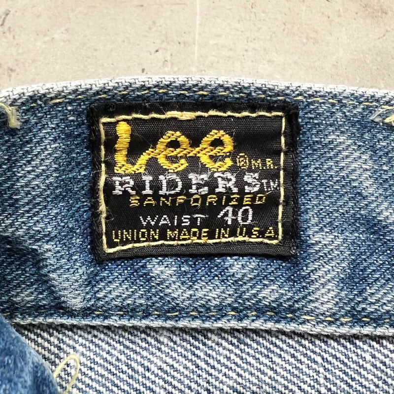 70's Lee RIDERS リー ライダース 200 ブーツカットデニム サイド黒タグ TALON セミオートマチック 実寸W39 USA製 希少  ヴィンテージ BA-2128 RM2547H | agito vintage powered by BASE