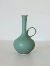 和田麻美子 花器ダークグリーン系1