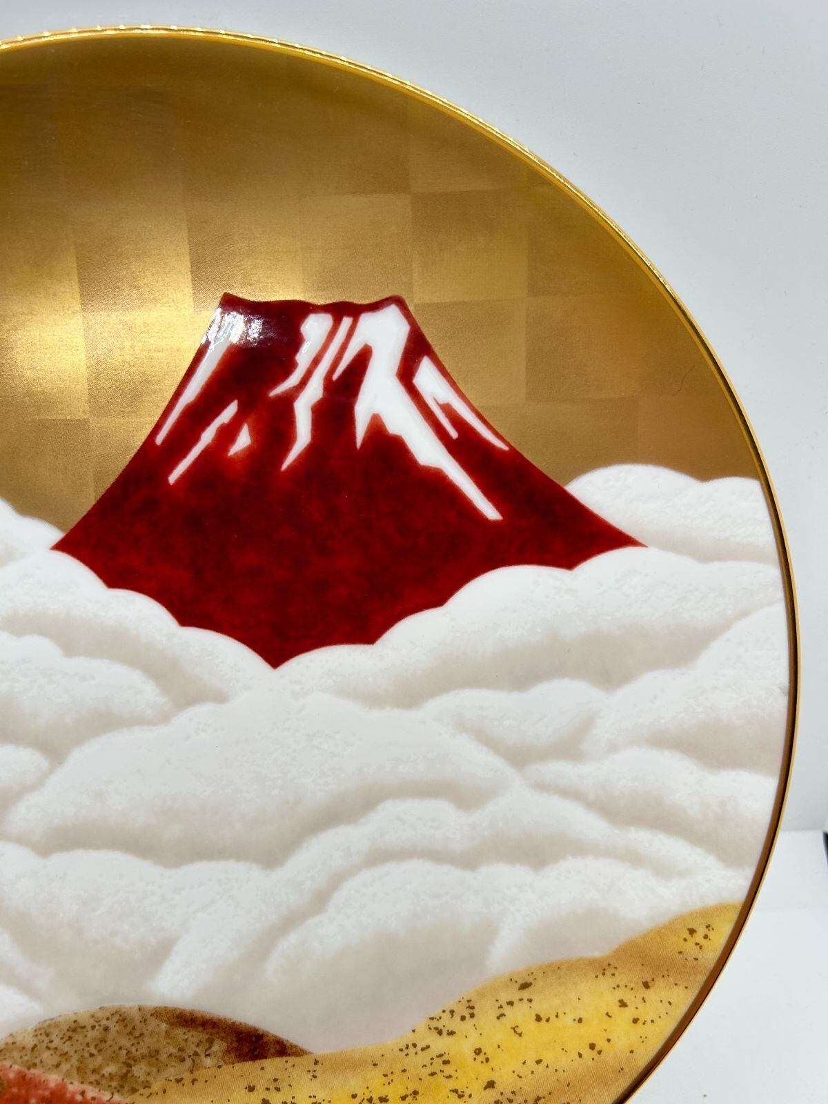 インテリア】ノリタケ 富士山 27cm額皿 | 若林陶器