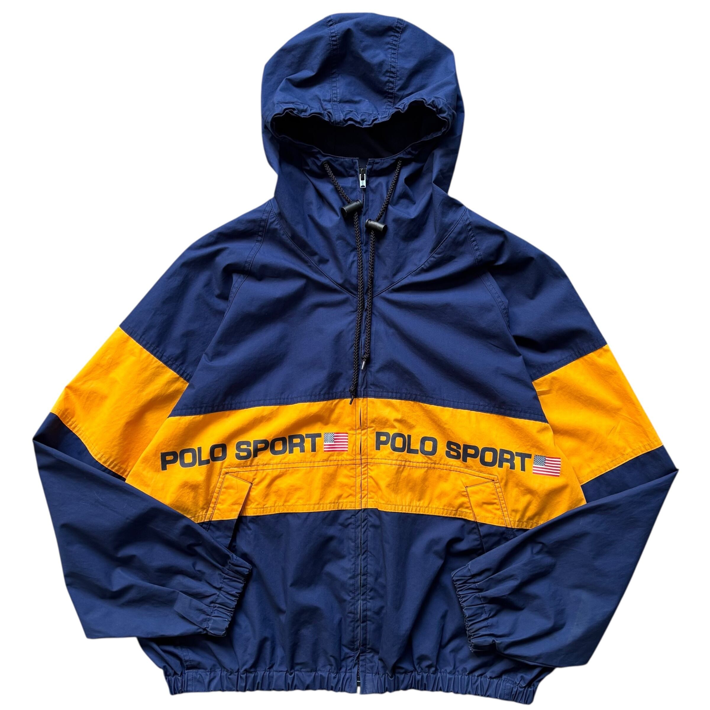 【古着】90's POLO SPORT Cotton Zip Parka