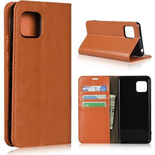 Pelanty Sharp AQUOS sense4 SH-41A SH-M15 ケース手帳型 sense4 lite 携帯カバー 手作り本革レザー sense5G SHG03 SH-53A /sense4 basic 財布型カバー カード収納 スタンド機能 耐衝撃 マグネット無し アクオス センス4/ 4lite/4basic/Sense 5G スマホケース ライトブラウン 726