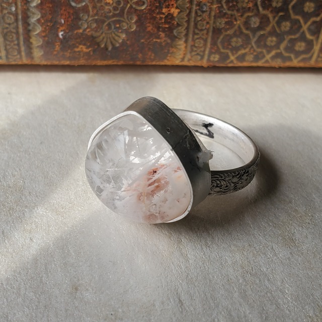 【花吹雪】セリサイトインクォーツのリング