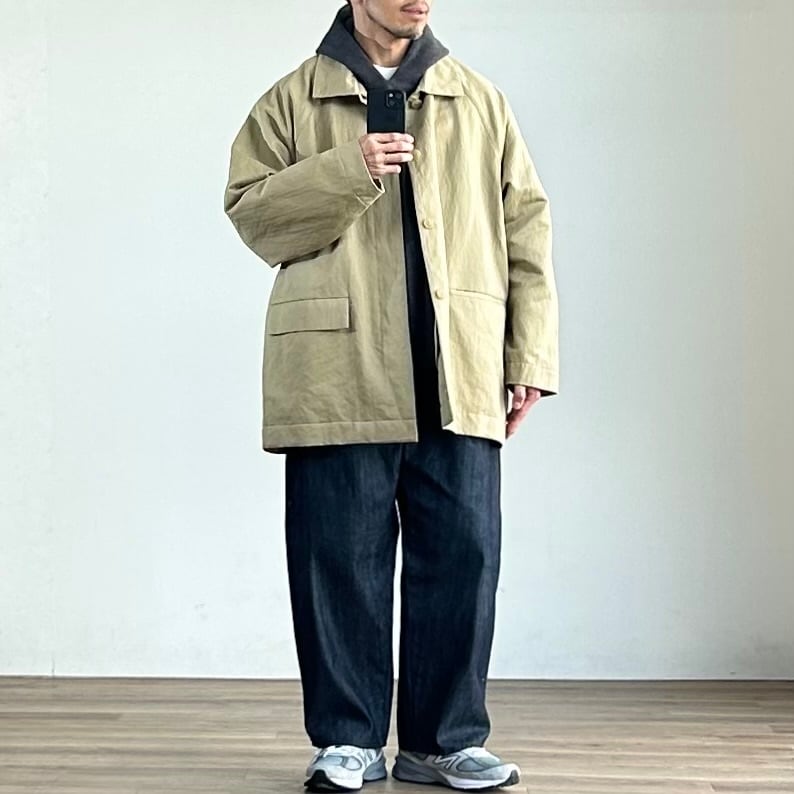 25SS》【STILL BY HAND】C/L SOUTIEN COLLAR HALF COAT with LINER