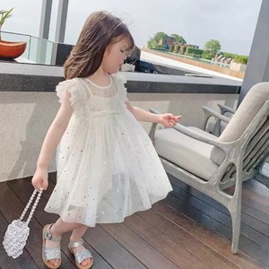子供服 80〜150 スパンコール 星 月 シースルー ドレス ノースリーブ ワンピース ミディ丈 送料無料 フリルスリーブ リーフ レース 子供 キッズコーデ キッズファッション キッズドレス キッズ 可愛い きれいめ エレガント クルーネック 春 夏 秋 ガーリー 韓国系 お出かけ 外出 きれいめカジュアル 着回し ファッション デート コーディネート 重ね着 休日 特別な日 お祝い 記念日 カジュアル 普段着 春コーデ 夏コーデ おしゃれ シンプル ゆったり 韓国ファッション ワンポイント コーデ