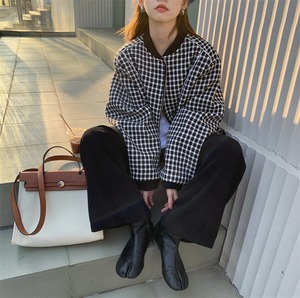 チェック柄ジャケット　A01387