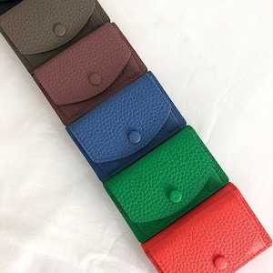 【made in korea】leather minimal wallet 23colors / レザー ミニマル ウォレット 財布 韓国雑貨