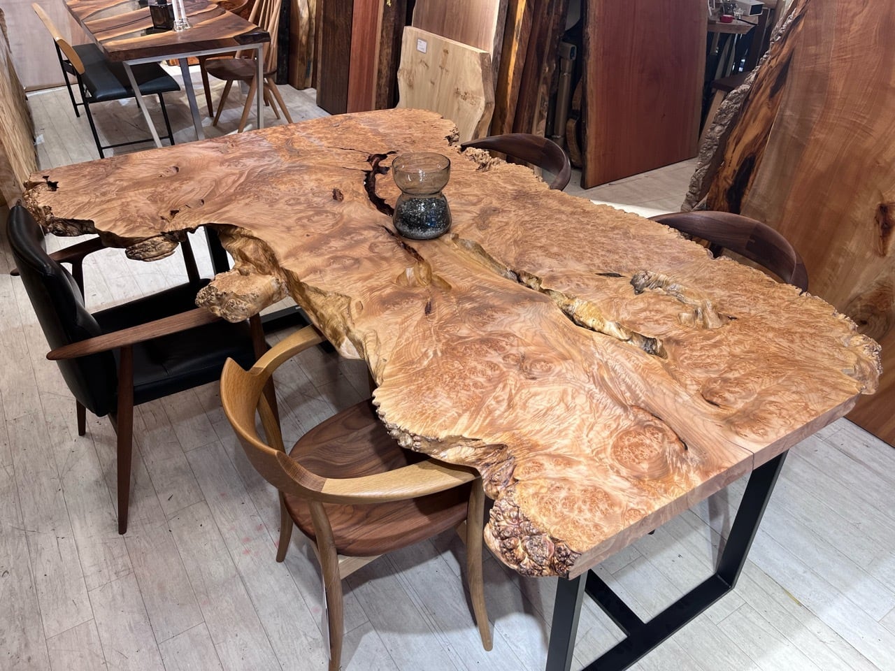 秋田杉一枚板 54 №54 秋田杉一枚板☆座卓