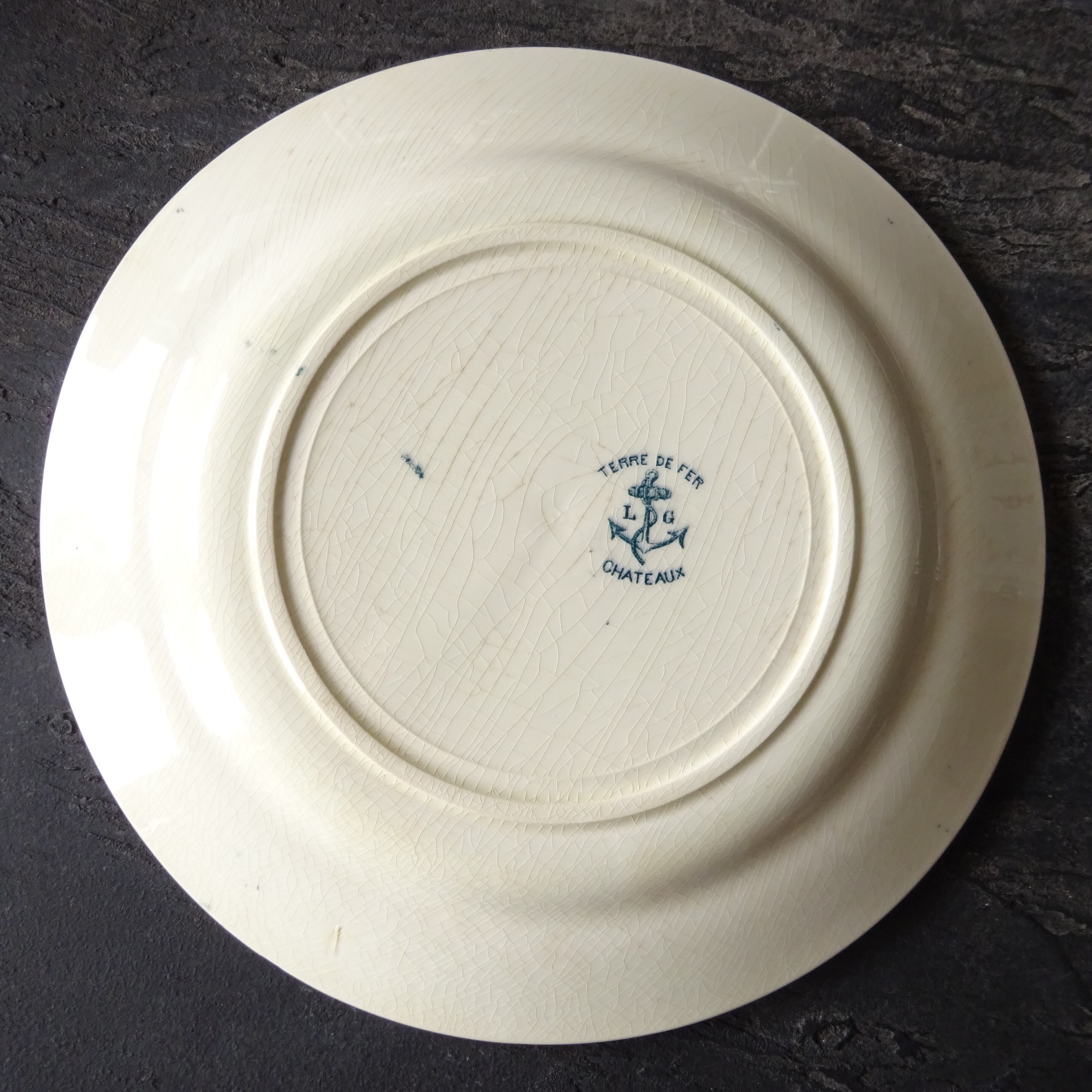 ☆TERRE DE FER Cleirefontaine modèle CHATEAUX 《CHATEAU DE ST GERMAIN》 assiette plate
