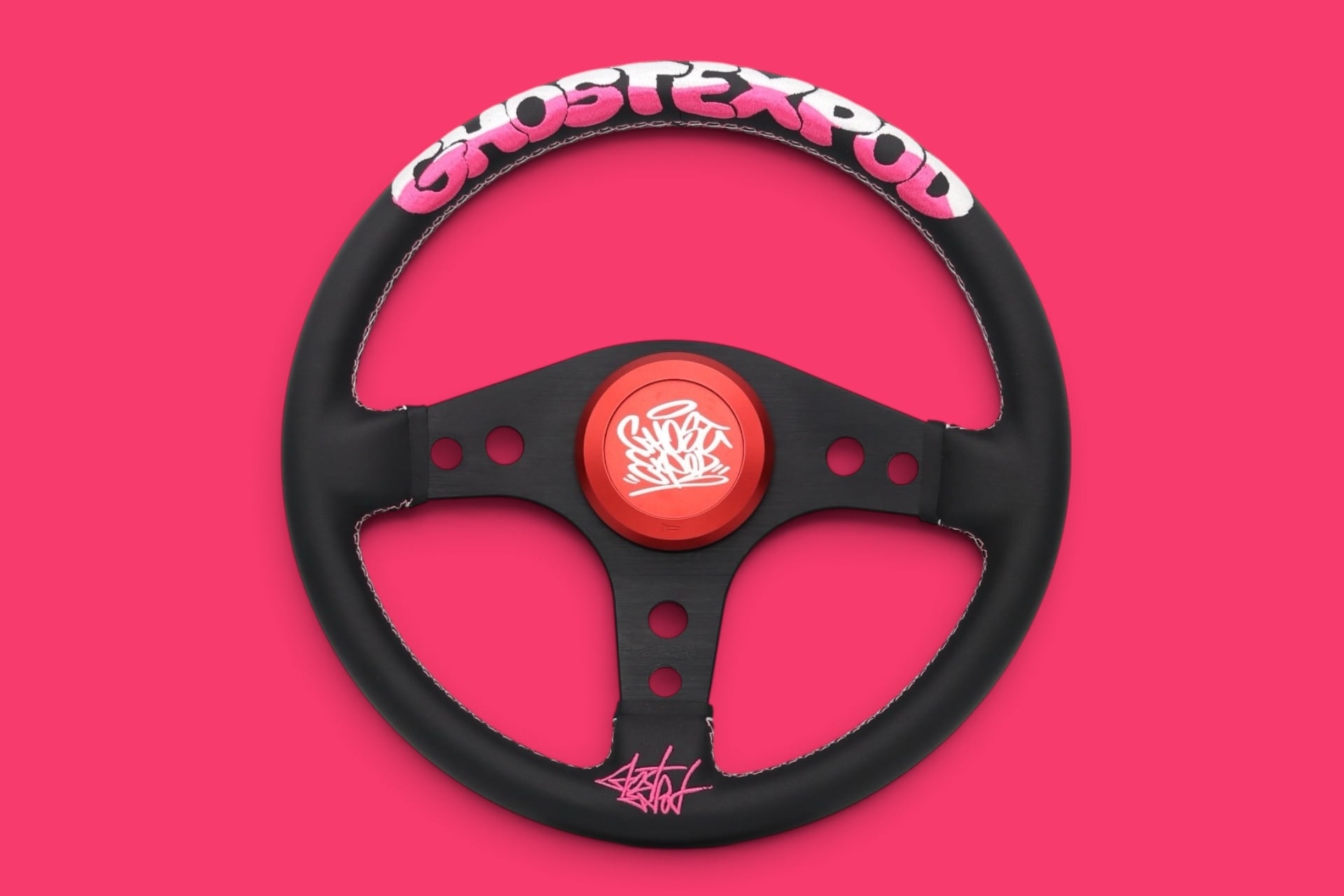 GHOST EXPODステアリング 【2ndモデル】 pink GEｽﾃｱ[2nd]pinkﾌﾗｯﾄ | GHOST EXPOD
