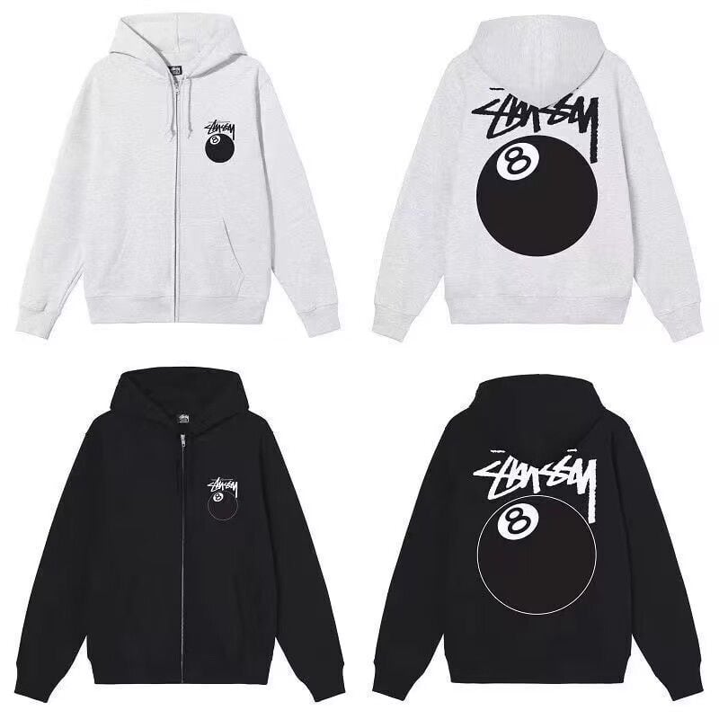 ステューシー★Lサイズ★8ボール ZIP HOODIE パーカー stussy