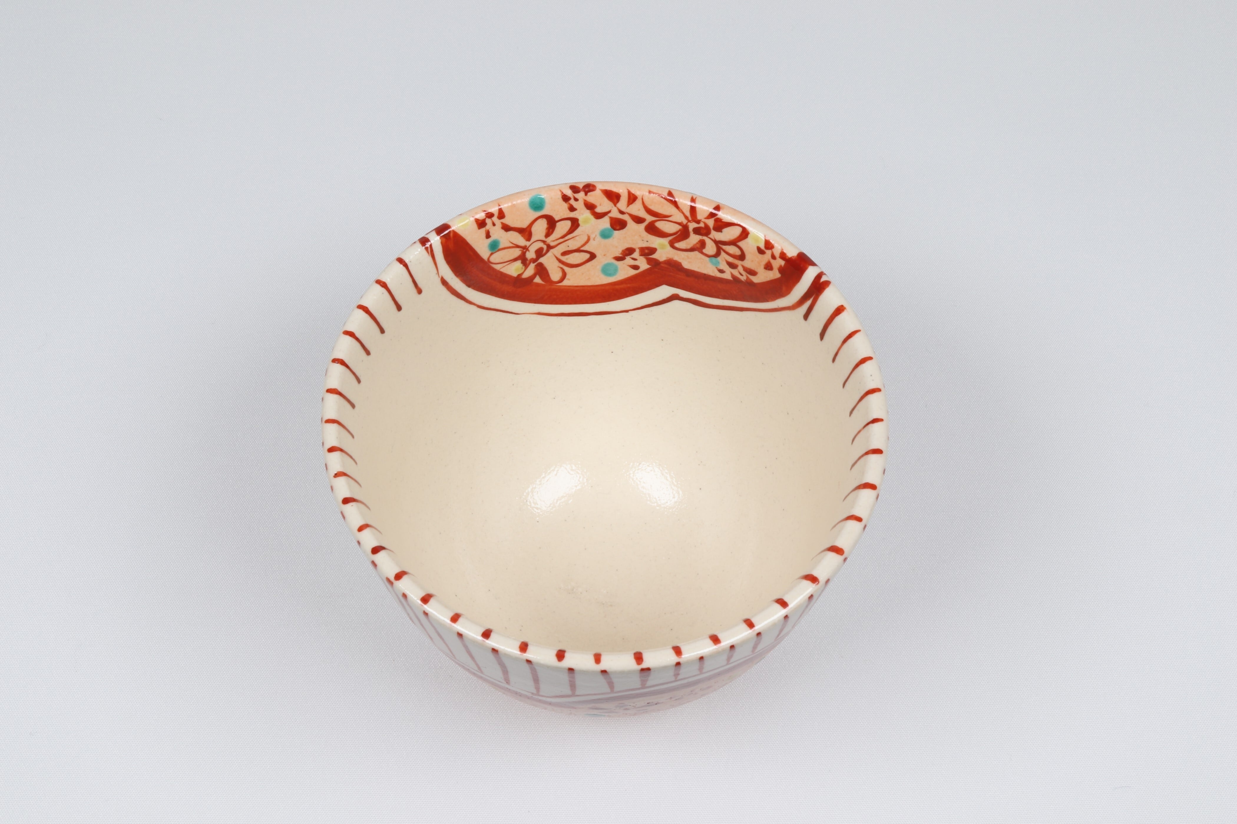 色絵 高台4寸丼 茜 | 宗山窯