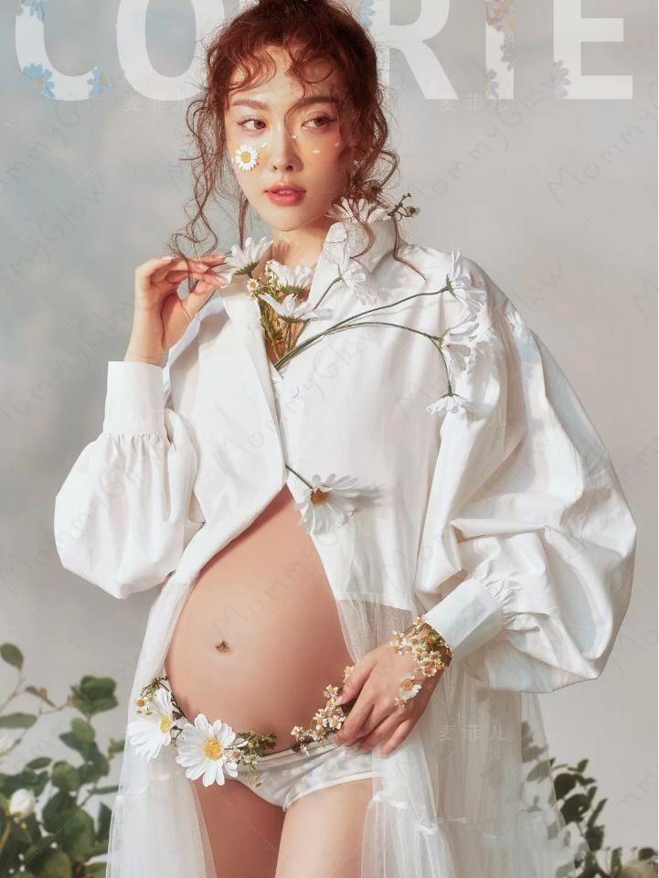 マタニティーフォト衣装♡チュールのロングブラウス♡ | ニューボーン