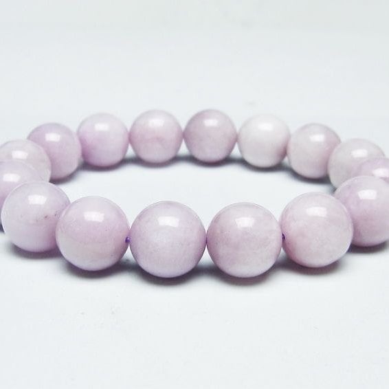 クンツァイト ブレスレット 14mm ミルキークンツァイト ブレス 一点物 メール便可 [M便 1/10] 111-46435