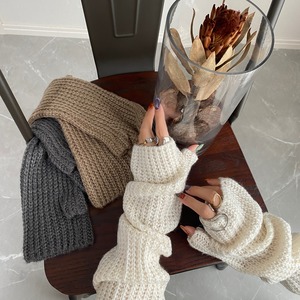 rib knitting arm warmer