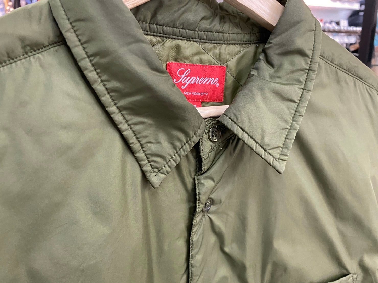 Supreme NYLON FIELD SHIRT OLIVE XL 13511 | BRAND BUYERS OSAKA