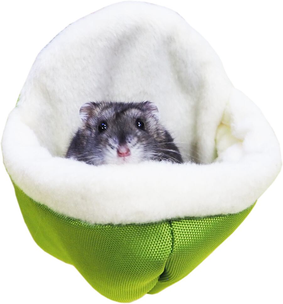 【小動物用品】寝ごこちコクーン　ブルー/グリーン/イエロー
