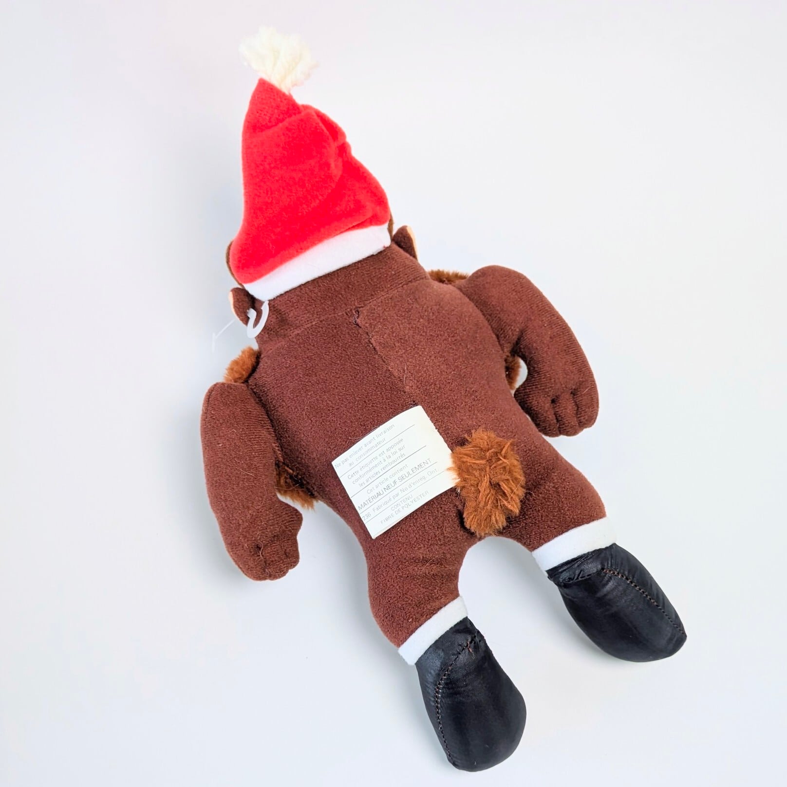 ☆VINTAGE 1992☆【 Looney Tunes ( ルーニーテューンズ )】1992 McDonald's Christmas Tasmanian Devil TAZ Stuffed Plush Looney Tunes タズマニアンデビル / マクドナルドクリスマスミールトイ / プラッシュ / ぬいぐるみ / オーナメント〚アメリカン雑貨 アメトイ〛