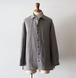 nonnotte " Oversized Shirt ver.B ( Black×Taupe )"