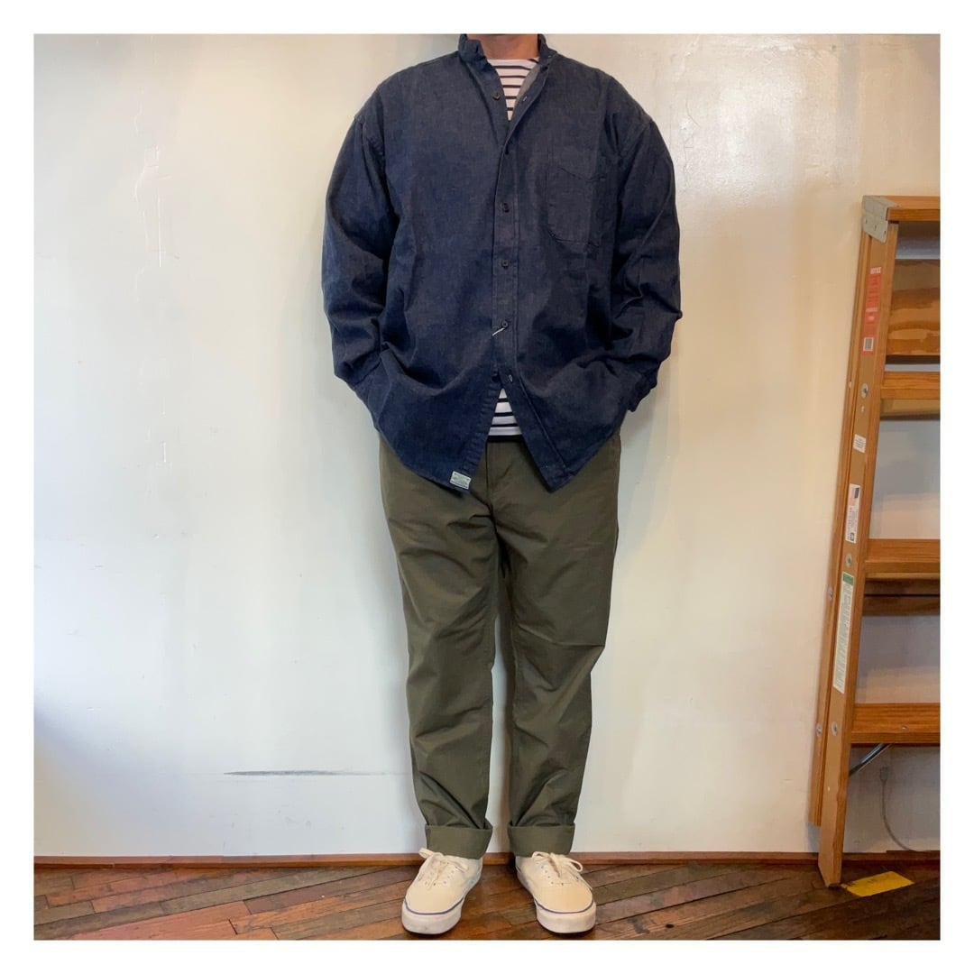 orSlow / Loose fit stamd collar shirt（Unisex） | BIRD MOUNTAIN