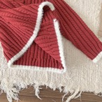 80【即納】うさ耳ニットカーデ red - Cutemily プチプラセレクト -【秋冬物 輸入子供服 子供服 ガーリー 女の子】