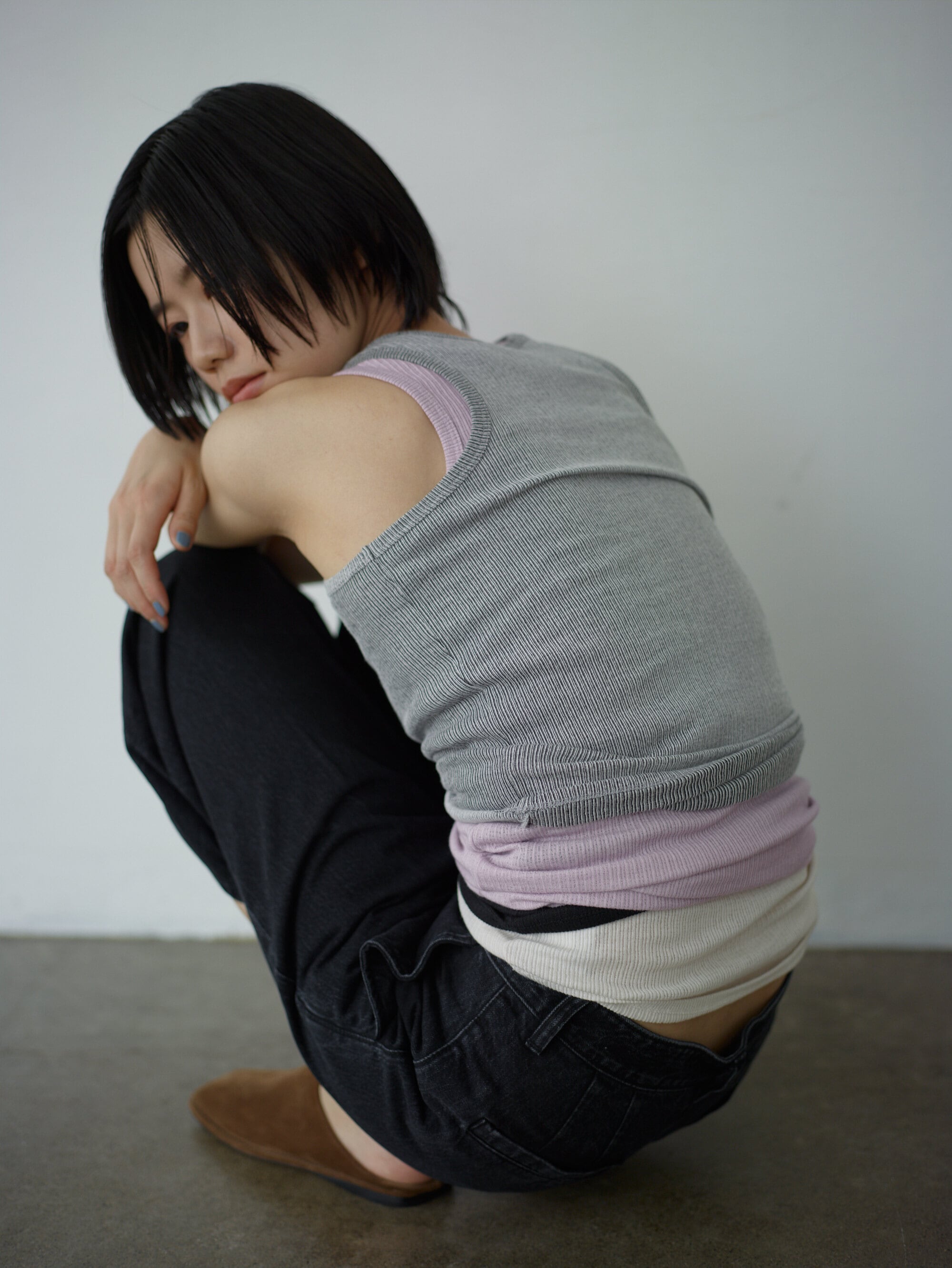 エンシー　未使用　モヘヤグローブ ence mohair glove （black） | ence