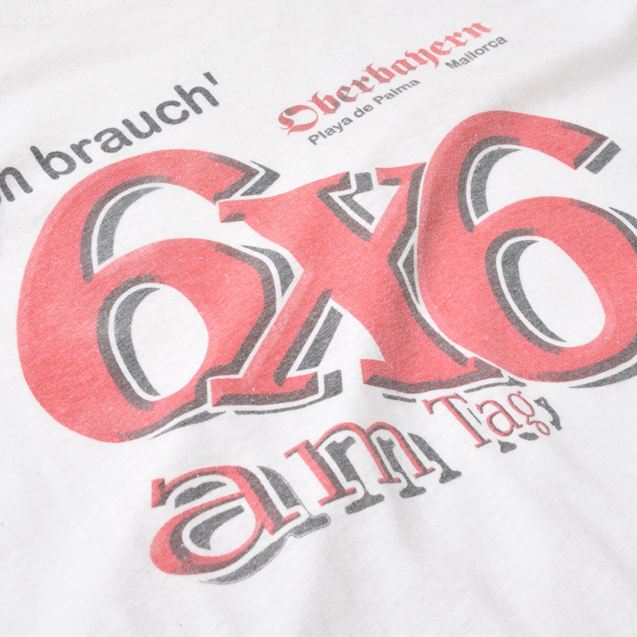 90〜00s 6×6 グラフィック プリントTシャツ ホワイト