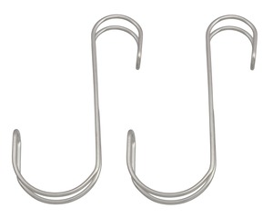 【在庫のみ】ハイロジック TQOOL 横ブレ安定S字フック 大 145mm ステン 2本入 95351