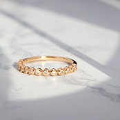 【ROUND】 Diamond Half Eternity Ring