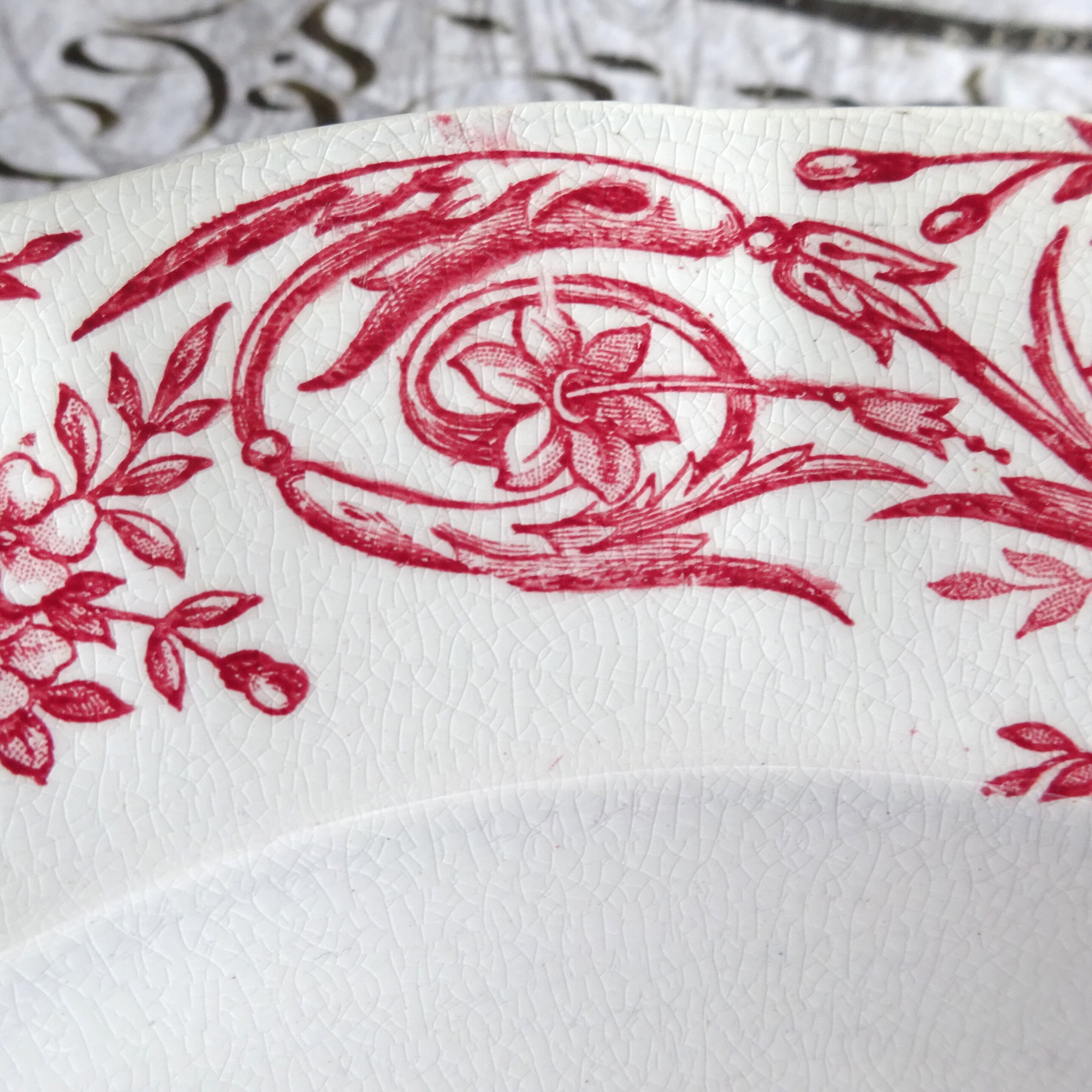 ☆ F F PEXONNE modèle Louis XVI assiette creuse (B)