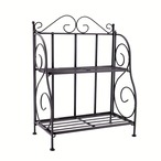 収納ラック ２段収納ラック ヴィンテージラック 黒 キッチン 調味料収納 バスグッズ収納 カウンター