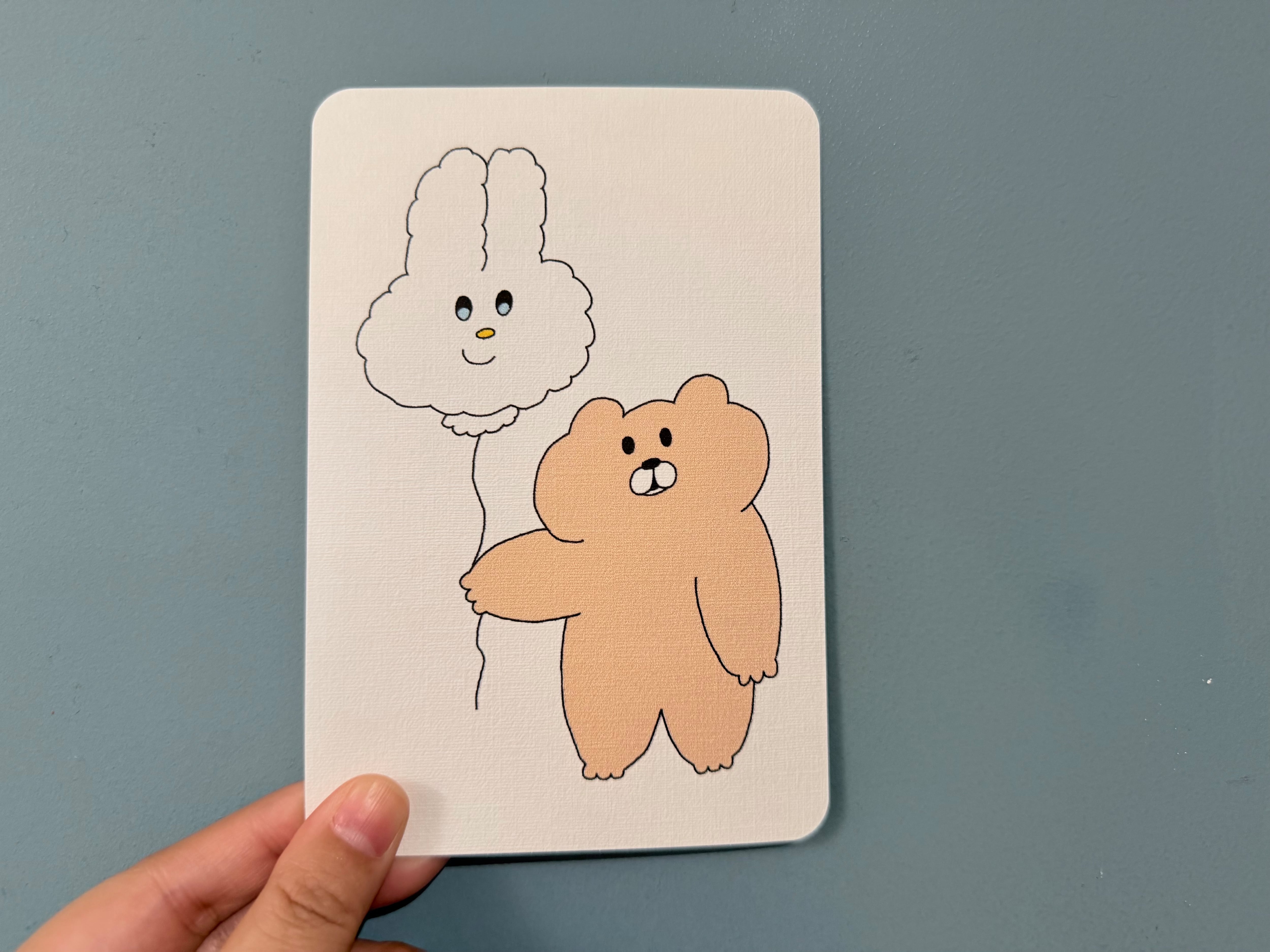 ふうせんとBBくまのポストカード