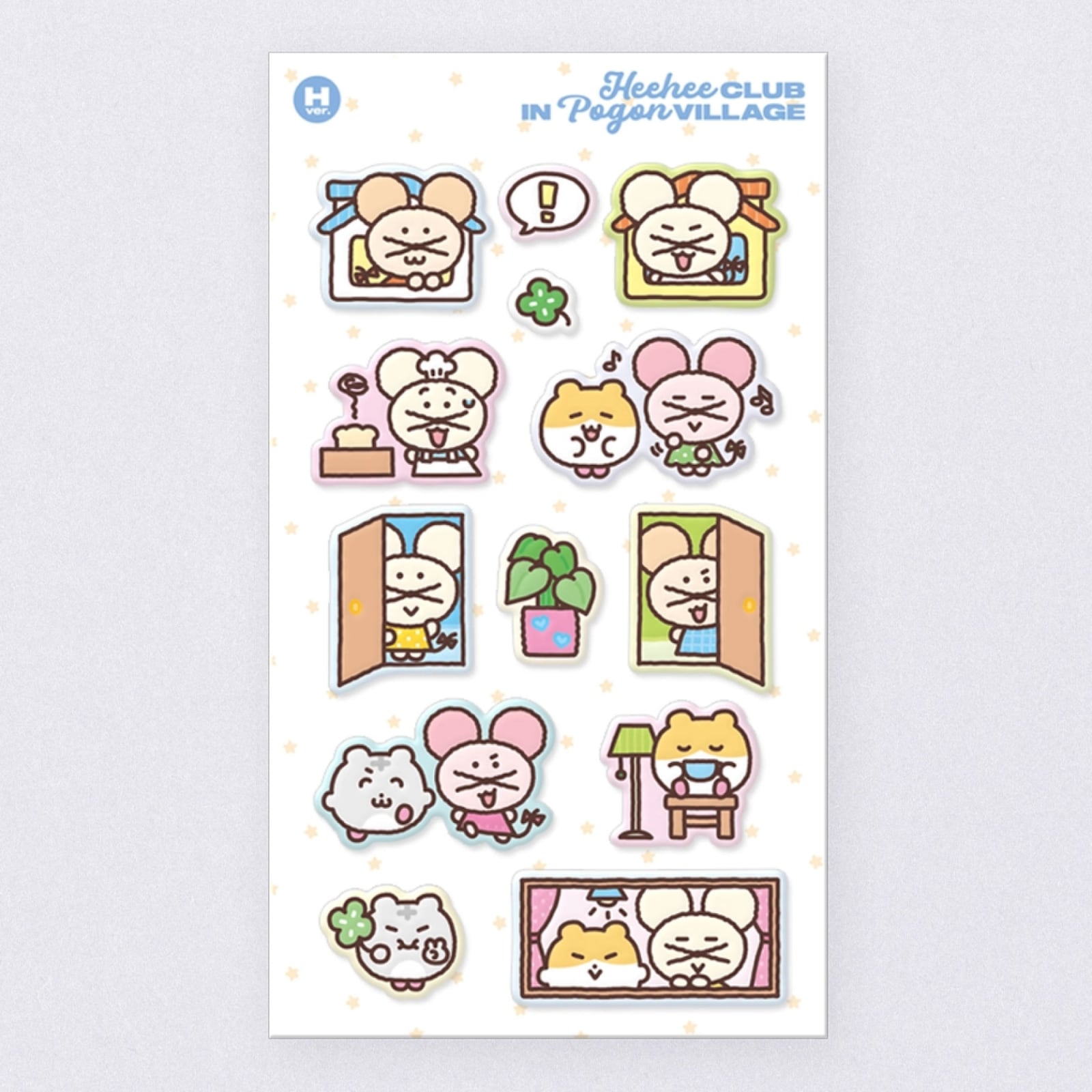 POGON VILLAGE × HEEHEECLUB] ぷっくり PVC ステッカー（全2種