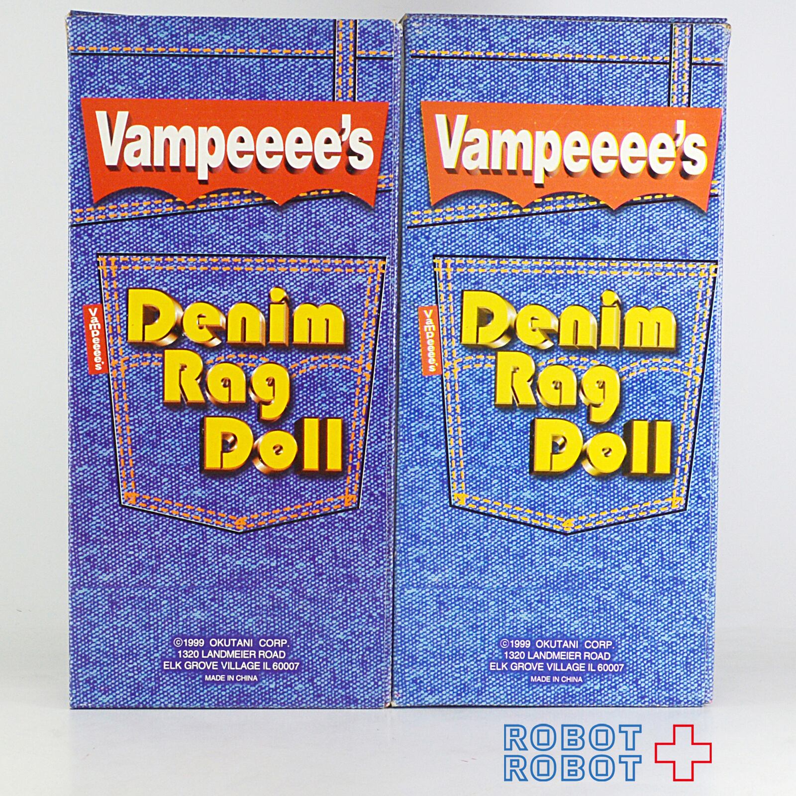 【未開封】Vampeeee's Denim Rag Doll バンピー デニム ラグドール 人形 箱入 ペア | ROBOTROBOT