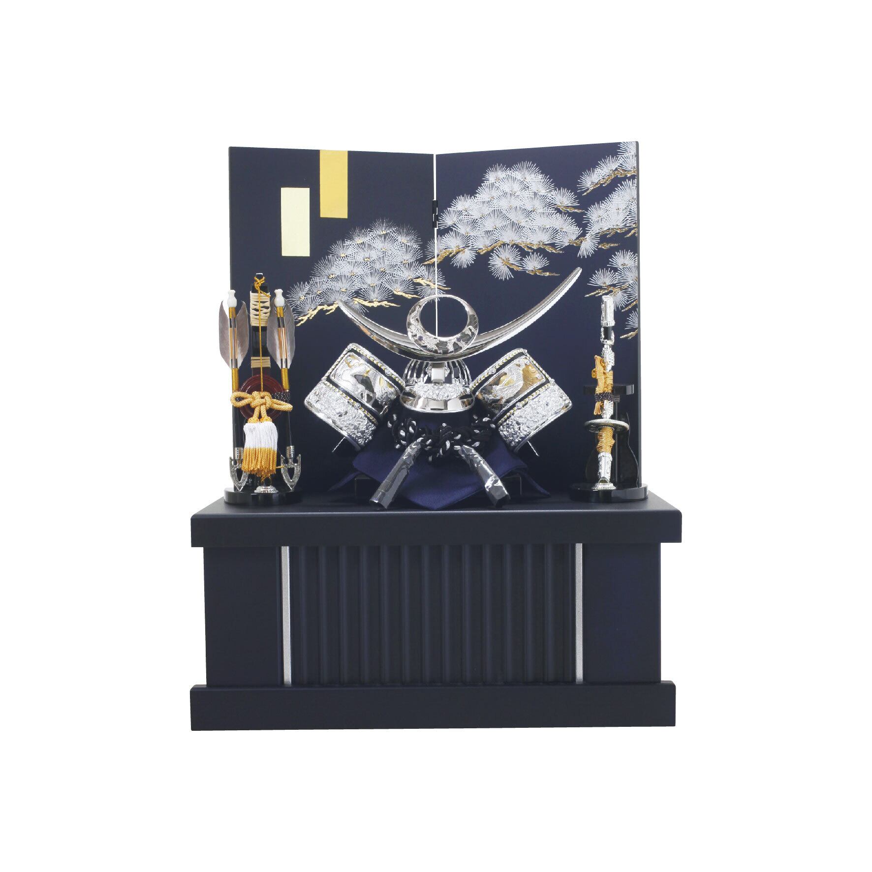 五月人形<小型収納飾り>光彩兜