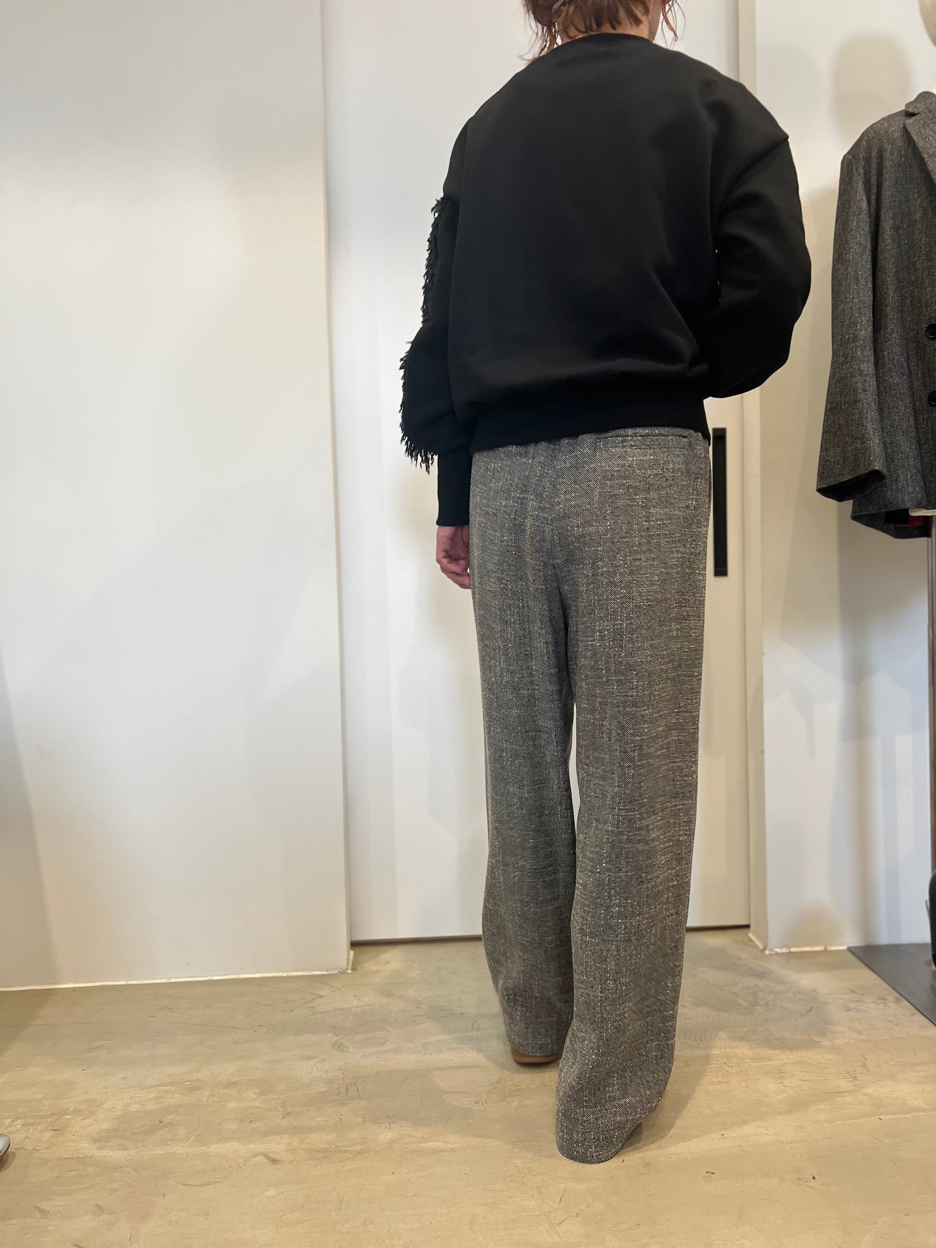 【PASSIONE】セットアップ可 ツイードライクツータックパンツ 536609