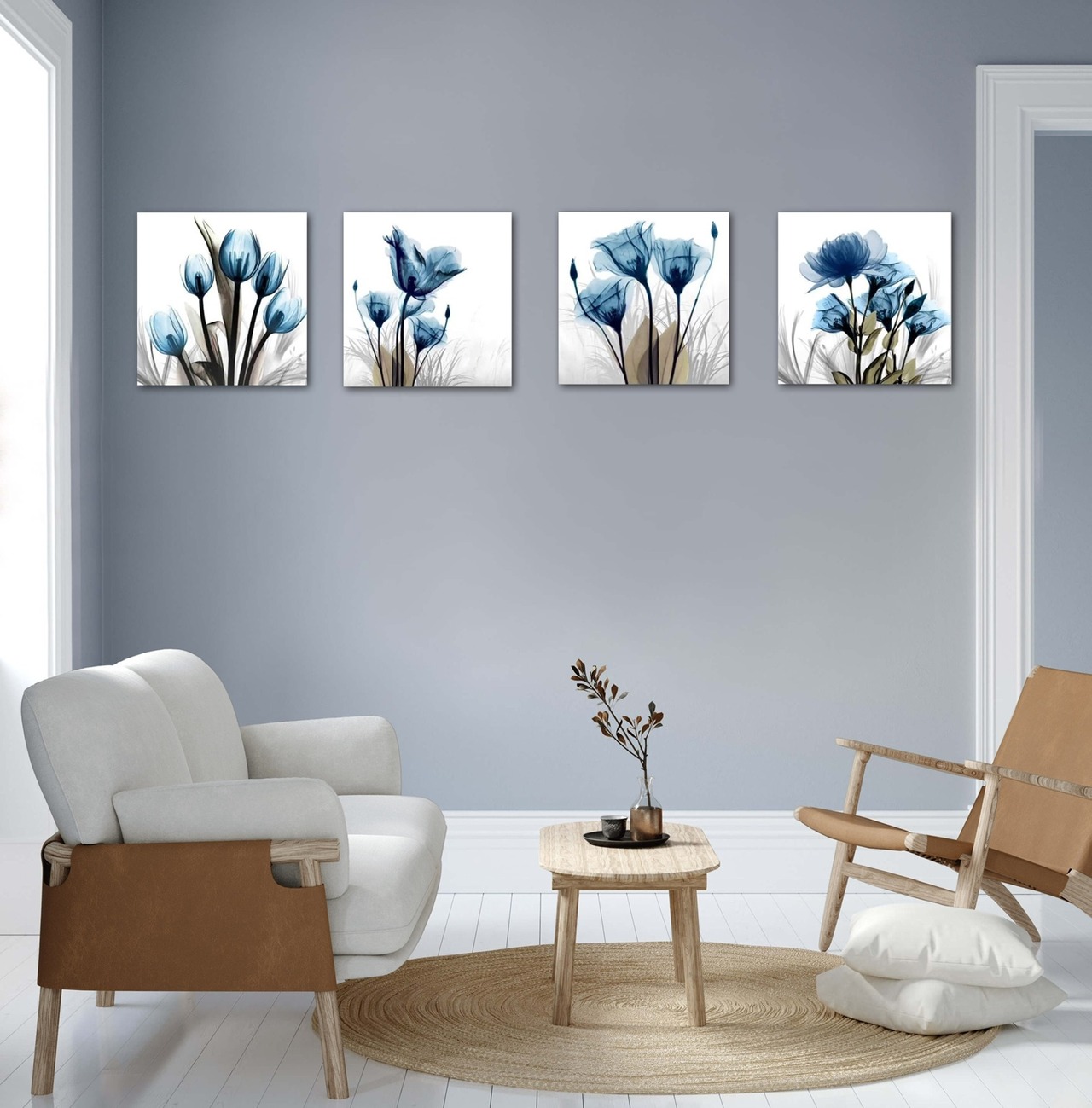 絵画/アートパネル/インテリア/モダン/北欧/おしゃれ　アートパネル 4枚セット