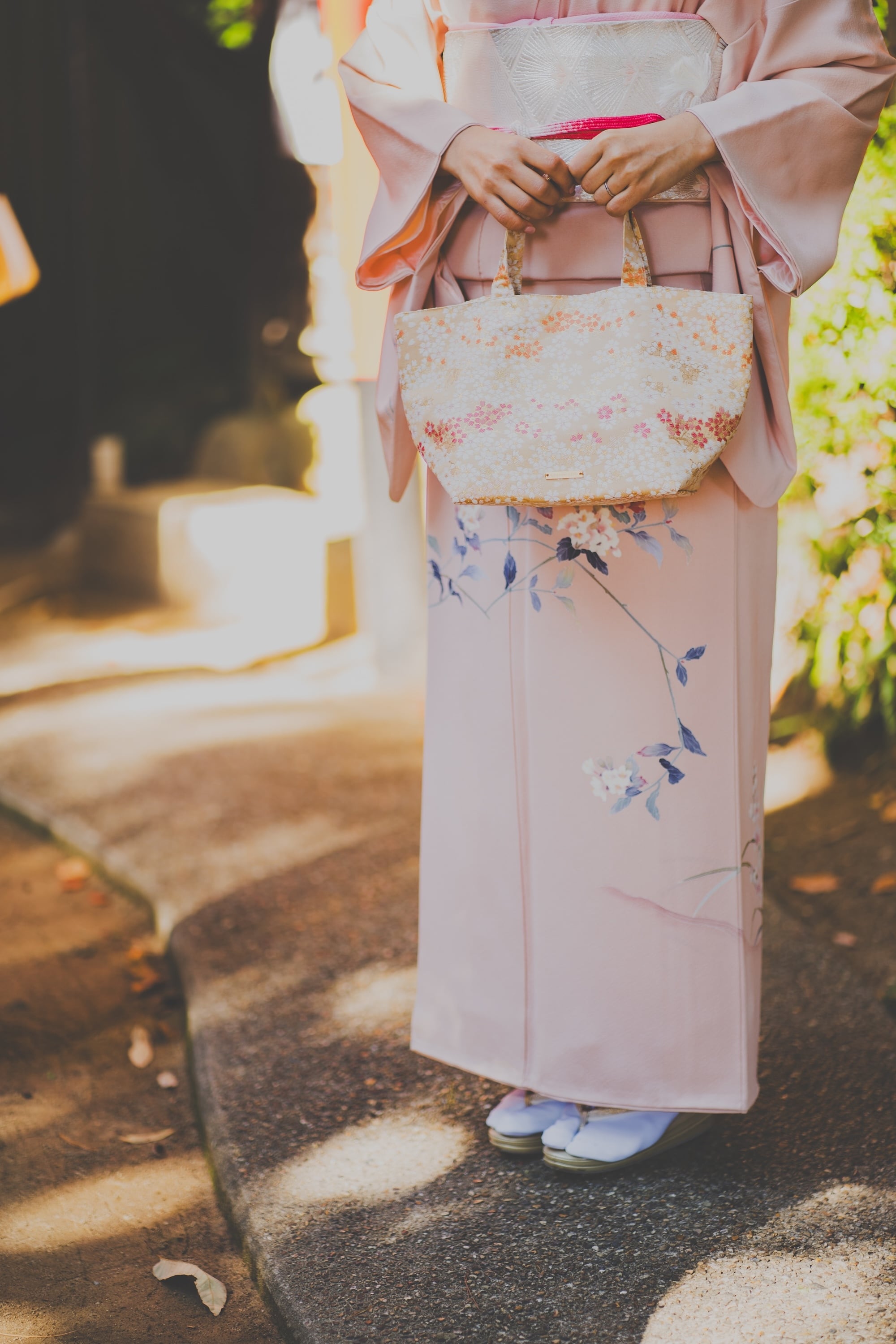 西陣織トートバッグ ヨコ SAKURA / NTM3 | Tomorrow Fabric