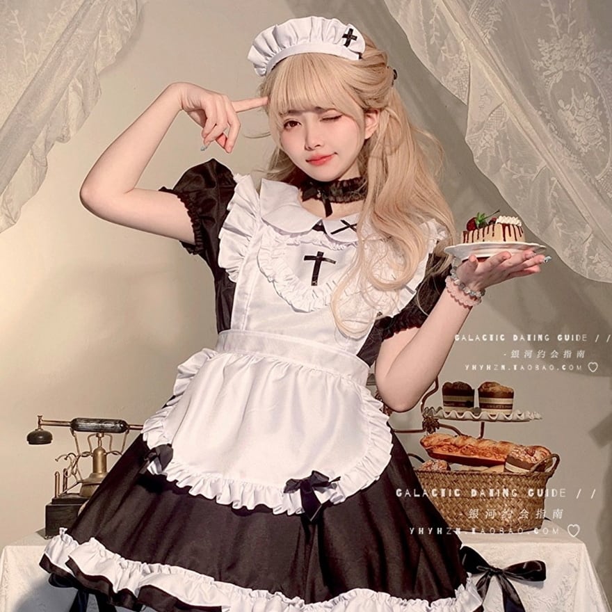 メイド服 エプロンのみ 白