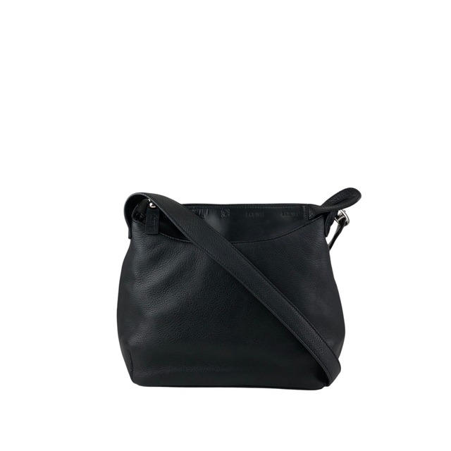 LOEWE ロエベ ショルダーバッグ ブラック アナグラム レザー ワンショルダー vintage ヴィンテージ オールド sxpusg