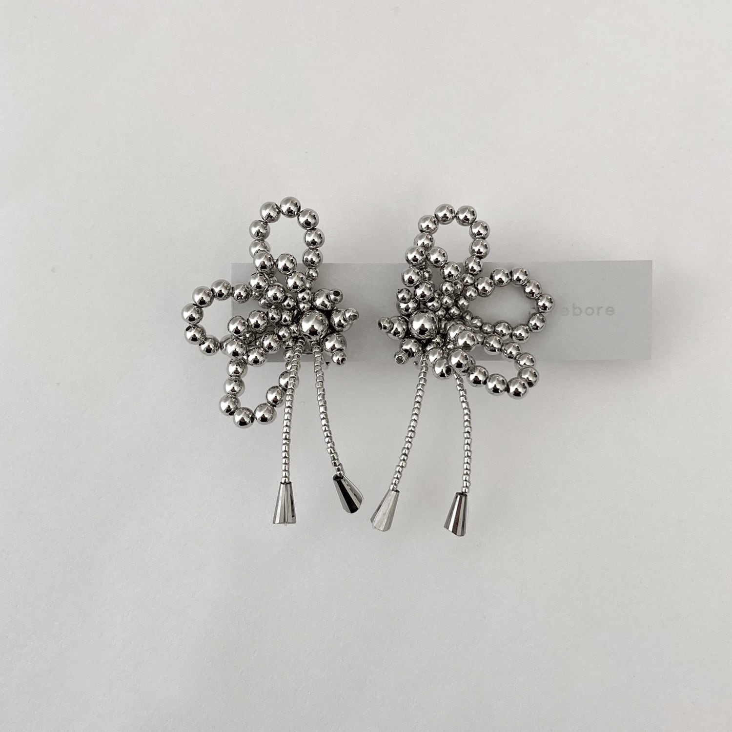 butterfly silver (pierce / earring)