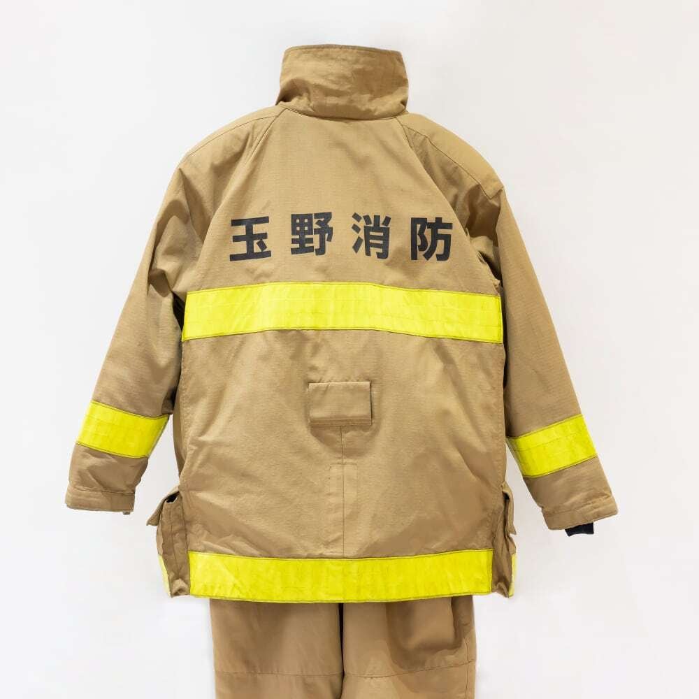 消防防火服からできた子ども用防災頭巾（ロング）【TAMANO】 | Retur