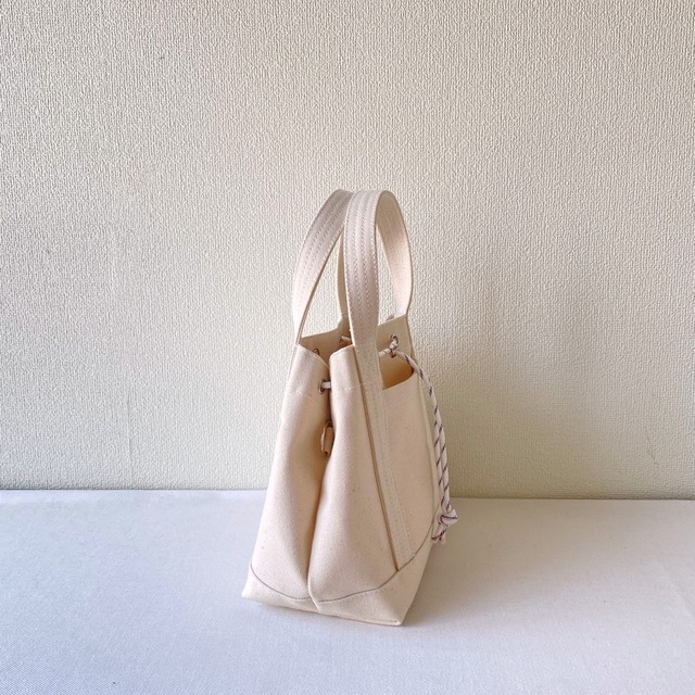 【全9色】巾着トートバッグ／倉敷帆布 8号帆布【受注制作】