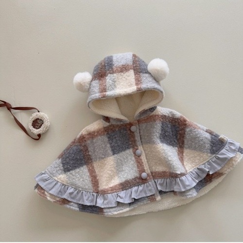 AIAI［取寄］check hood manto 25winter