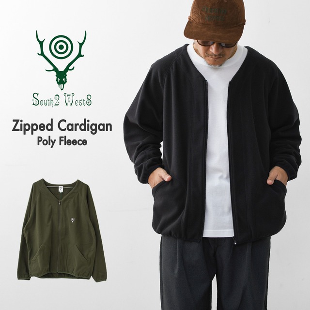 SOUTH2 WEST8 [サウスツーウエストエイト] Zipped Cardigan - Poly Fleece [TY801] ジッパーカーディガン・フリース・あったかい・アウトドア・タウンユース・MEN'S [2026AW]